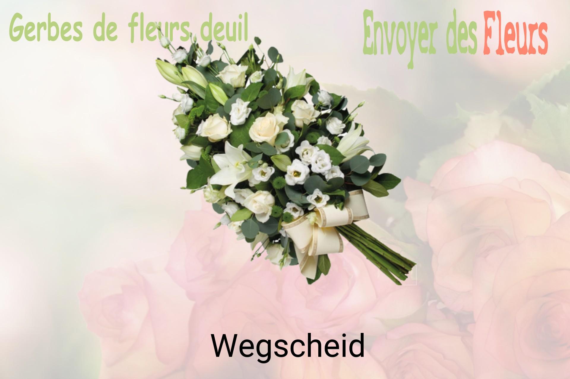 Gerbe de fleurs de deuil livrée à Wegscheid